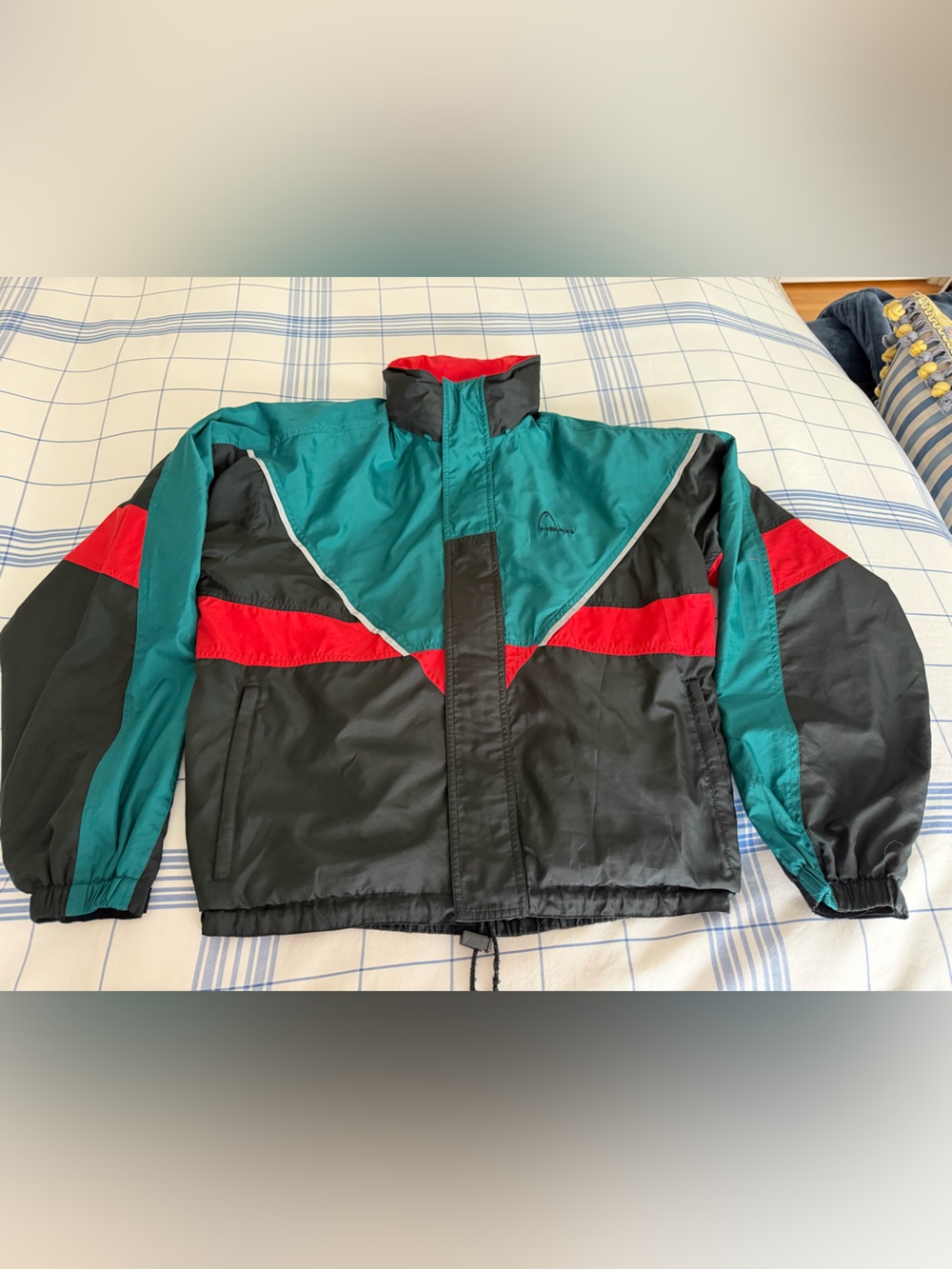 Head Men’s Colorblock Windbreaker Jacket - Teal, Black, Red